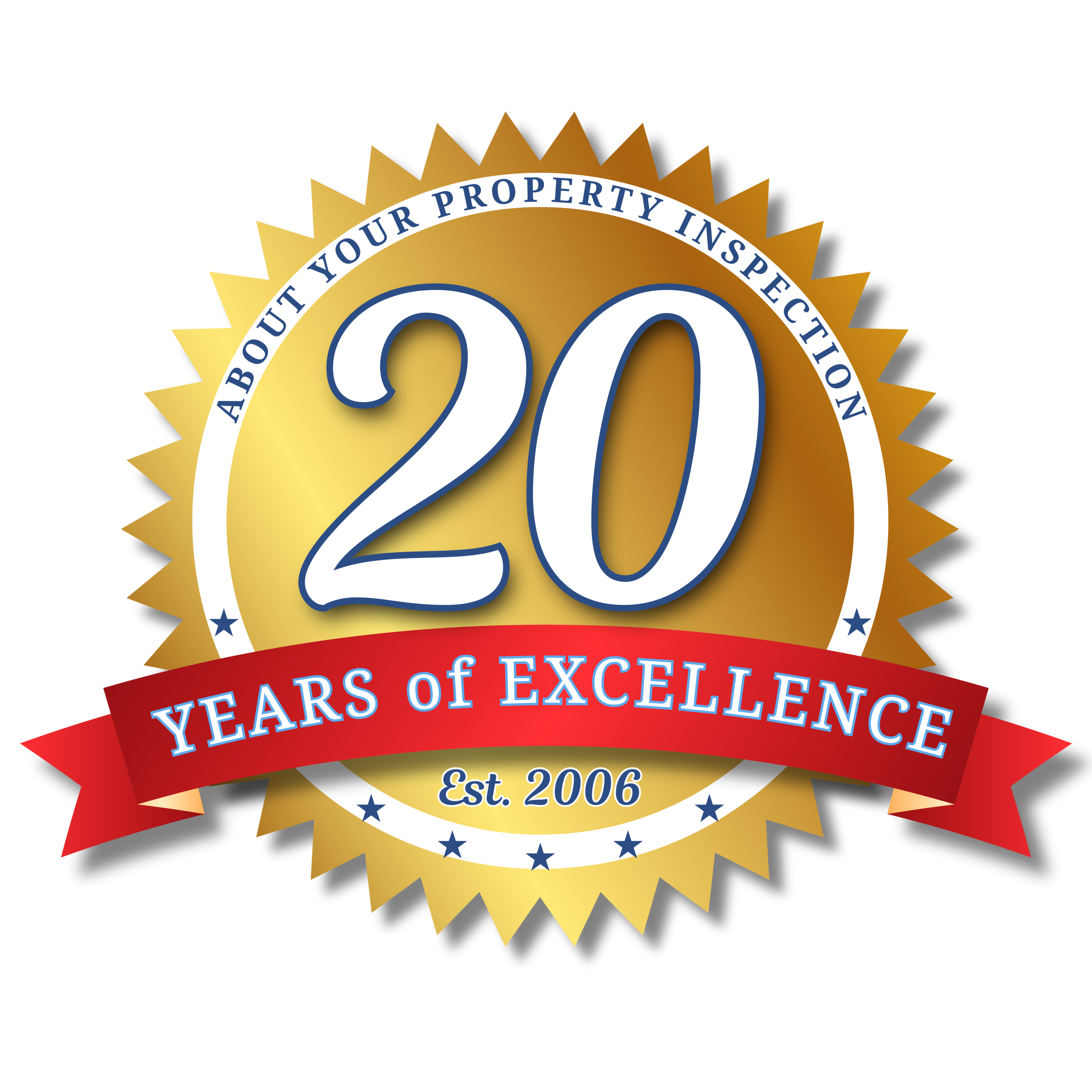 Red 20 Year Badge